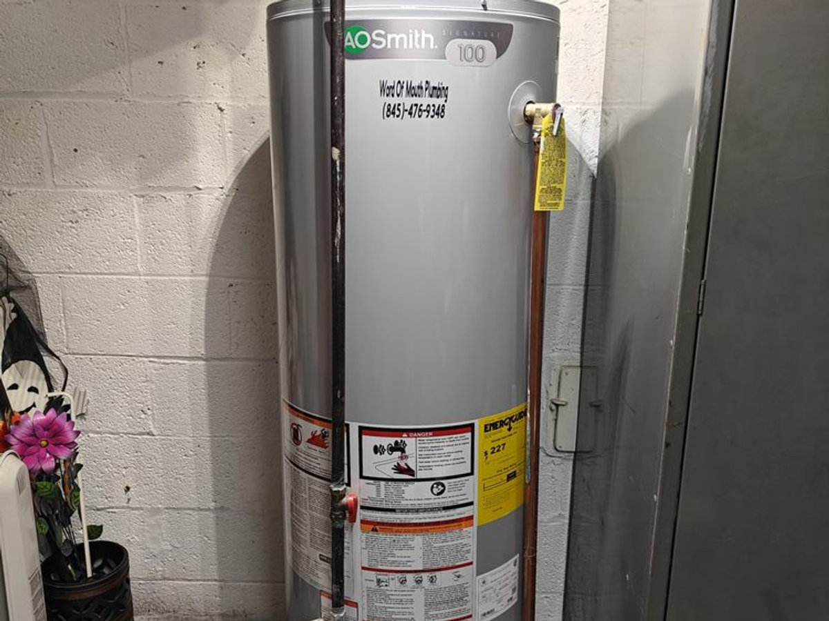Water heater install job in the Hudson Valley