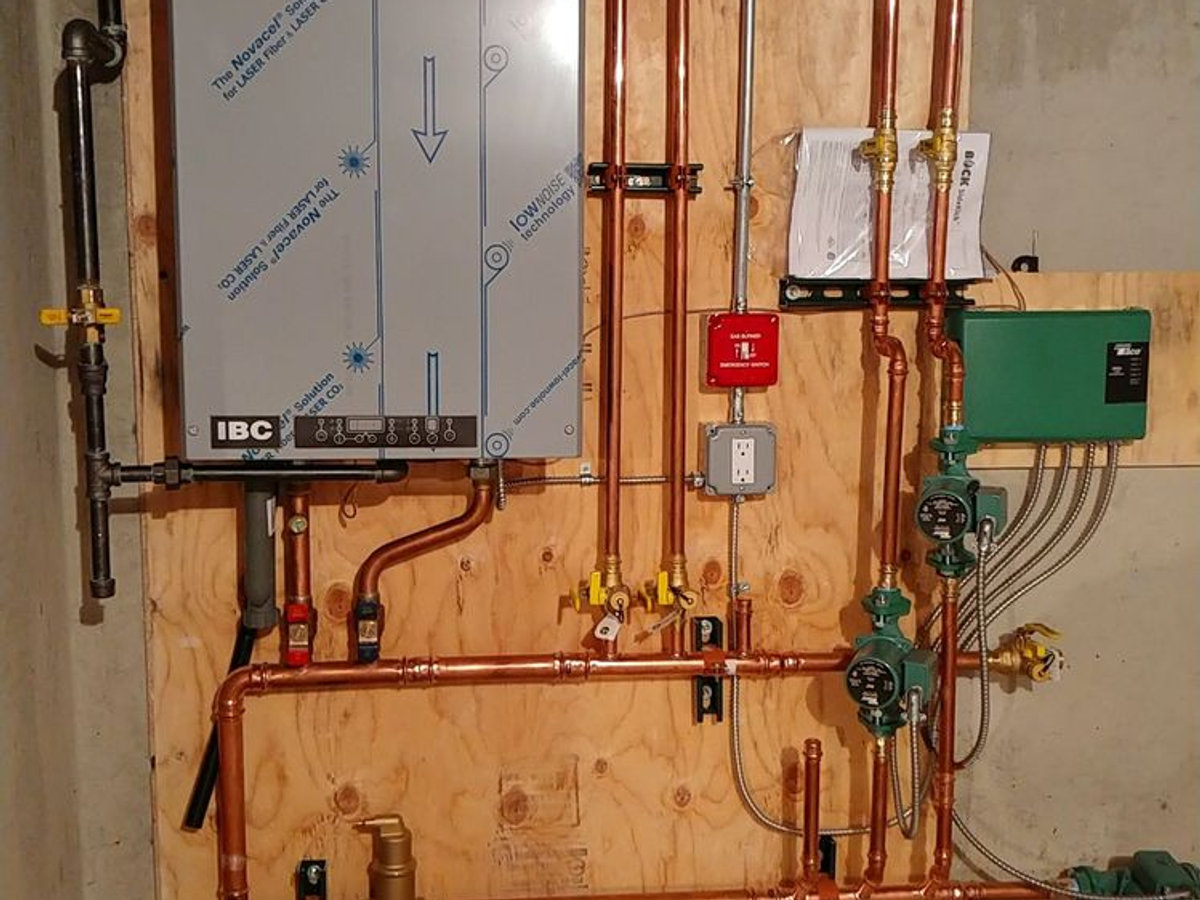 Boiler and hydronic copper piping work