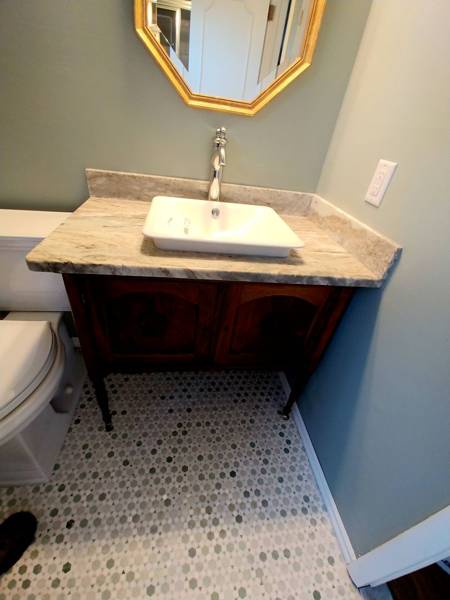 Plumbing job completed by the Word Of Mouth Plumbing team