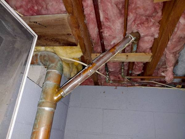 Plumbing job completed by the Word Of Mouth Plumbing team
