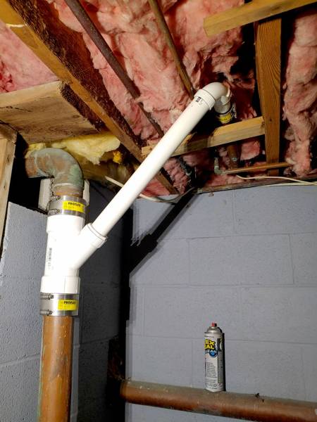 Plumbing job completed by the Word Of Mouth Plumbing team