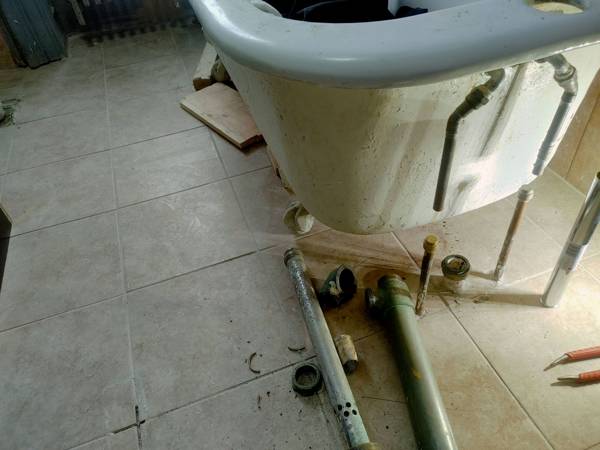 Plumbing job completed by the Word Of Mouth Plumbing team