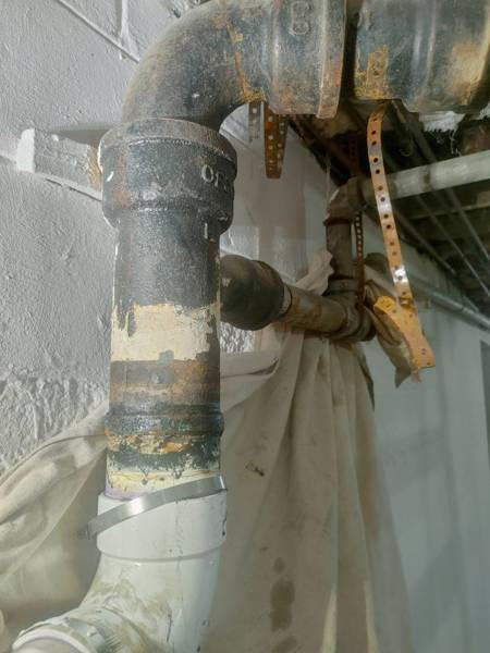 Plumbing job completed by the Word Of Mouth Plumbing team