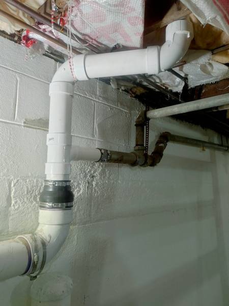 Plumbing job completed by the Word Of Mouth Plumbing team