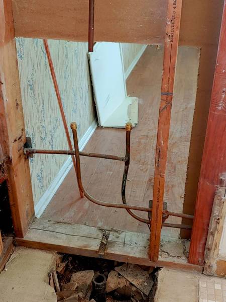 Plumbing job completed by the Word Of Mouth Plumbing team
