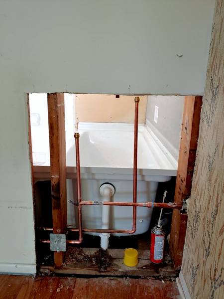 Plumbing job completed by the Word Of Mouth Plumbing team