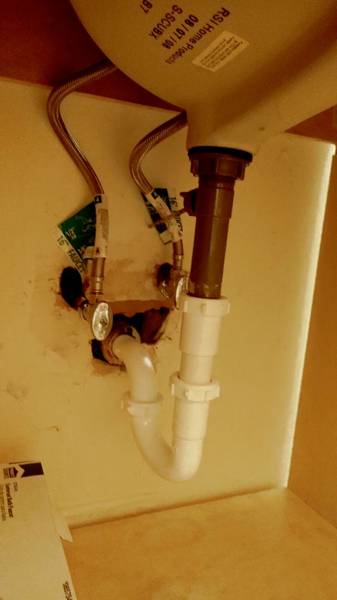 Plumbing job completed by the Word Of Mouth Plumbing team