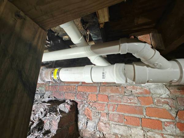 Plumbing job completed by the Word Of Mouth Plumbing team