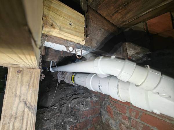 Plumbing job completed by the Word Of Mouth Plumbing team