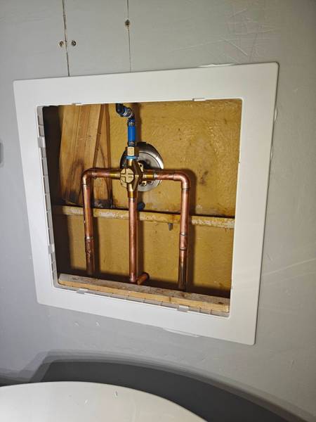 Plumbing job completed by the Word Of Mouth Plumbing team