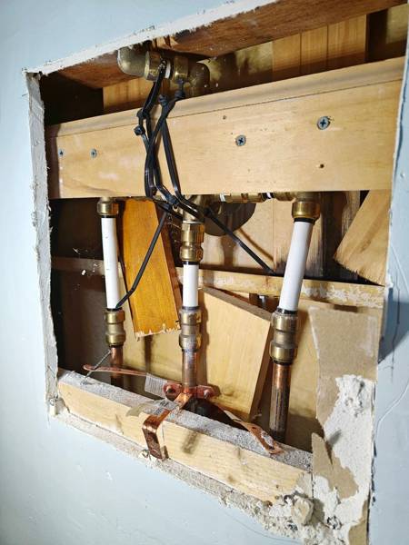 Plumbing job completed by the Word Of Mouth Plumbing team