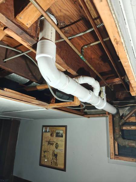 Plumbing job completed by the Word Of Mouth Plumbing team