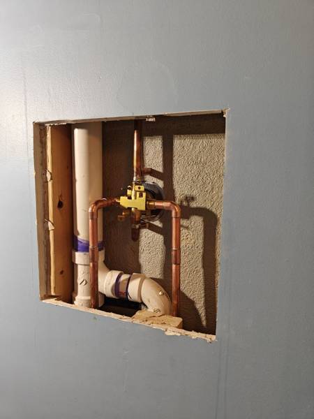 Plumbing job completed by the Word Of Mouth Plumbing team
